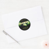 Glow in the Dark Birthday Kind Ronde Sticker (Envelop)