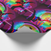 Glow in the Dark Dance Party Cadeaupapier (Hoek)