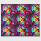 Glow in the Dark Dance Party Cadeaupapier (Vlak)