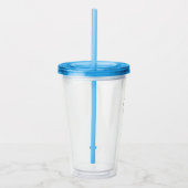Glow in the Dark-feestattributen gepersonaliseerd Acryl Drinkbeker (Rechts)