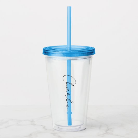 Glow in the Dark-feestattributen gepersonaliseerd Acryl Drinkbeker (Voorkant)