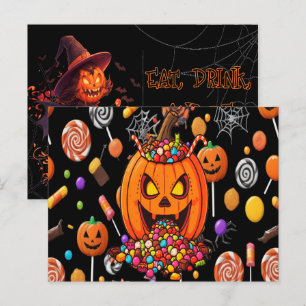 Glow-in-the-Dark Halloween-Briefkaart Feestdagenkaart