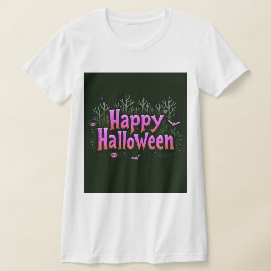 Glow-in-the-Dark Happy Halloween T-shirt (Laagn)