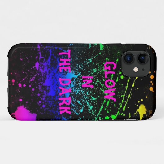 Glow In The Dark iPhone Case (Achterkant (horizontaal))