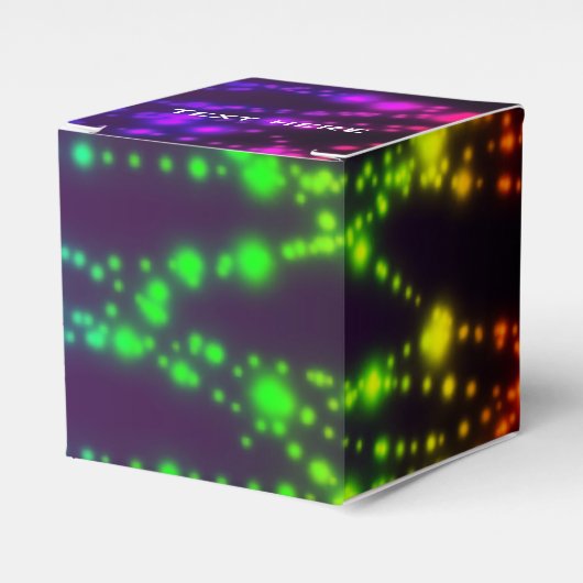 Glow in the Dark Lights Verjaardagskubusgunst Doze Bedankdoosjes (Voorkant Zijde)