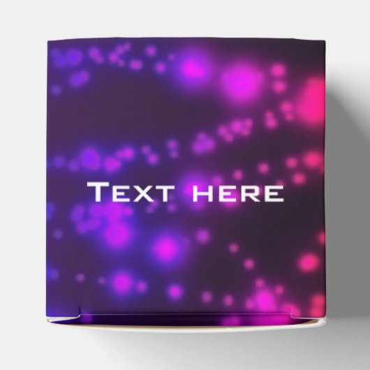 Glow in the Dark Lights Verjaardagskubusgunst Doze Bedankdoosjes (Bovenkant)