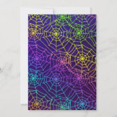 Glow In The Dark Neon Halloween Verjaardagsfeest Kaart (Achterkant)