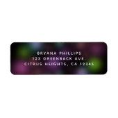 Glow in the Dark Neon Lights Leuk Verjaardagsfeest Etiket (Voorkant)