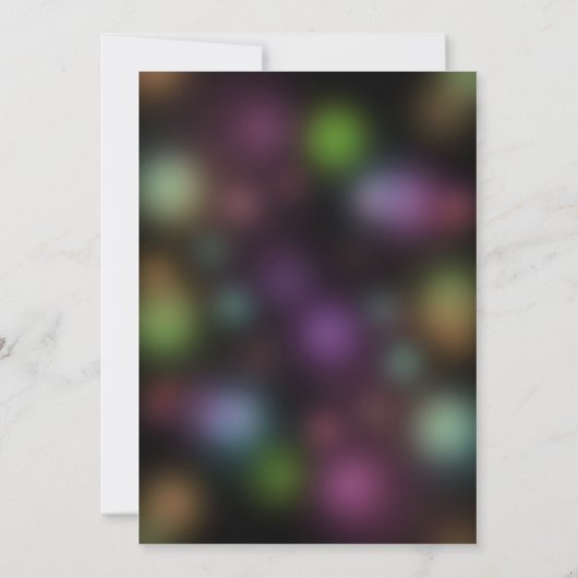 Glow in the Dark Neon Lights Leuk Verjaardagsfeest Kaart (Achterkant)