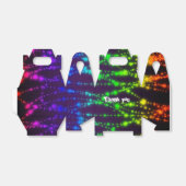 Glow-in-the-dark neonlichten feestfavorietdozen bedankdoosjes (Uitgevouwen)