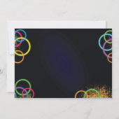 Glow In The Dark Roller Schaatsen Verjaardag Uitno Kaart (Achterkant)