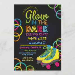 Glow In The Dark Roller Schaatsen Verjaardag Uitno Kaart
