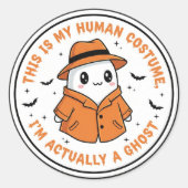 Glow-in-the-Dark Skeleton Costume Sticker (Voorkant)