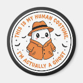 Glow-in-the-Dark Skeleton Costume Sticker Magneet (Voorkant)