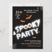 Glow-in-the-Dark Style Spooky vleermuizen spook Ha Kaart (Voorkant)