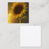 Glow in the Dark Sunflower Graphic Contactkaartje (Voorkant / Achterkant)