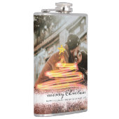 Glow Kerstboom Star Foto Glitter Heupfles (Rechts)