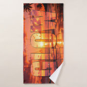 Glow Luxe Zonsondergang Kust Badhanddoek (Badhanddoek)