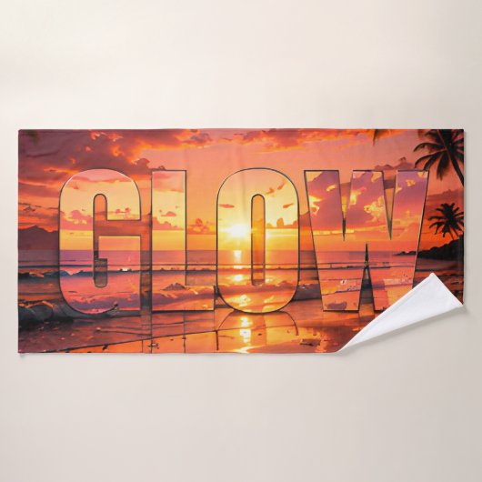 Glow Luxe Zonsondergang Kust Badhanddoek (Badhanddoek)