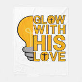 Glow met zijn liefde fleece deken (Voorkant)