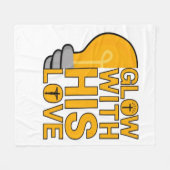 Glow met zijn liefde fleece deken (Voorkant (Horizontaal))