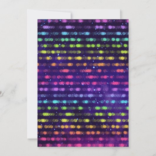 Glow Mini Golf Birthday Party Invitation Kaart (Achterkant)