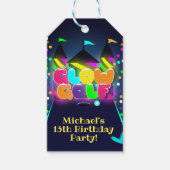 Glow Miniatuur Golf Verjaardagsfeest Cadeaulabel (Voorkant)