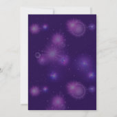 Glow Neon Lights Verjaardagsfeest Dankjewel Card Kaart (Achterkant)