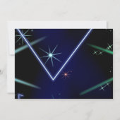 Glow Neon Lights Verjaardagsfeest Dankjewel Card Kaart (Achterkant)