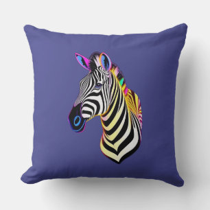 Glow Neon Zebra Kussen