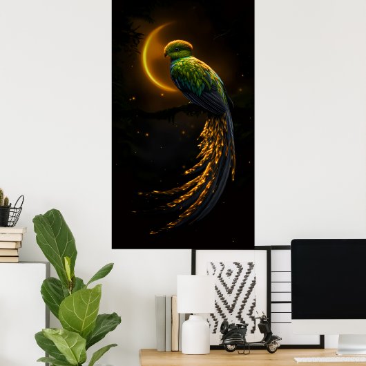Glow of the Night Feather Poster (Thuiskantoor)