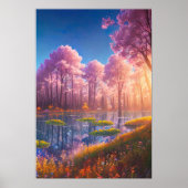 Glow of the Sunset in Azure Charm Poster (Voorkant)