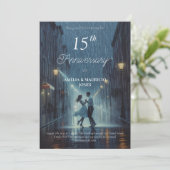 Glow of Us huwelijksverjaardag uitnodiging (Staand voorkant)