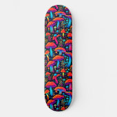 Glow On: Bioluminescente Paddenstoelen Dromen Persoonlijk Skateboard (Voorkant)