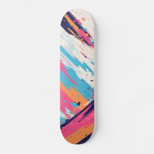 Glow on the Go: Neon Roze Skateboards (Voorkant)