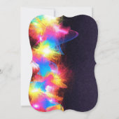 GLOW PARTIJ - 15e verjaardag Quinceanera NEON Ligh Kaart (Achterkant)