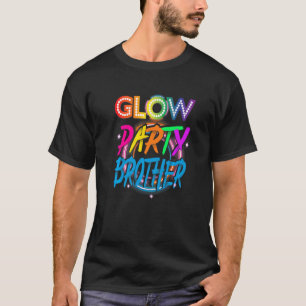 Glow Party Brother Verfspat Effect Glow Par T-shirt