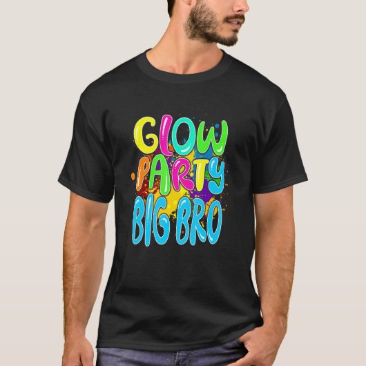 Glow Party Clothing Glow Party Glow Party Big Bro T-shirt (Voorkant)