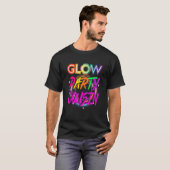 Glow Party Cousin  Paint Splatter Effect Glow Part T-shirt (Voorkant volledig)