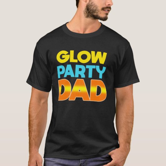 Glow Party Dad  Glow Party Father T-shirt (Voorkant)