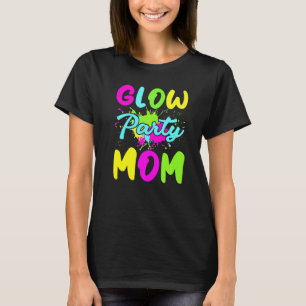 Glow Party mam Neon Lights Moederdag T-shirt