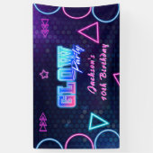 Glow Party Neon Kleurrijke Verjaardagsfeestbanner Spandoek (Verticaal)