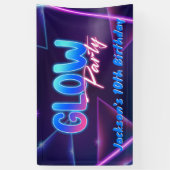 Glow Party Neon Kleurrijke Verjaardagsfeestbanner Spandoek (Verticaal)