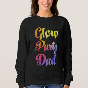 Glow Party Papa Verf Tekst Kleurrijke Party Famili Trui