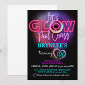 Glow Party, Pool Party, Neon Party Kaart (Voorkant / Achterkant)