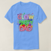 Glow Party Squad Dad Paint Splatter Glow Party Mat T-shirt (Design voorkant)