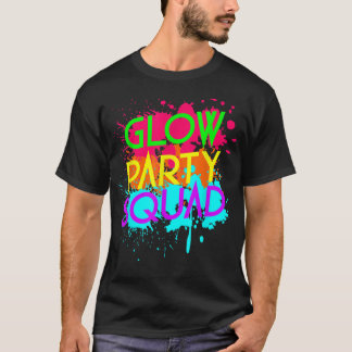 Glow Party Squad Funny Halloween Group T-shirt