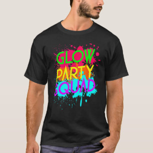 Glow Party Squad Groep T-shirt