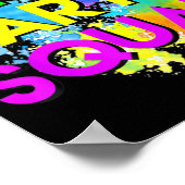 Glow Party Squad Halloween Costume for Women Manne Poster (Hoek)