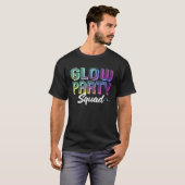 Glow Party Squad Lights Party  Cute Party T-shirt (Voorkant volledig)